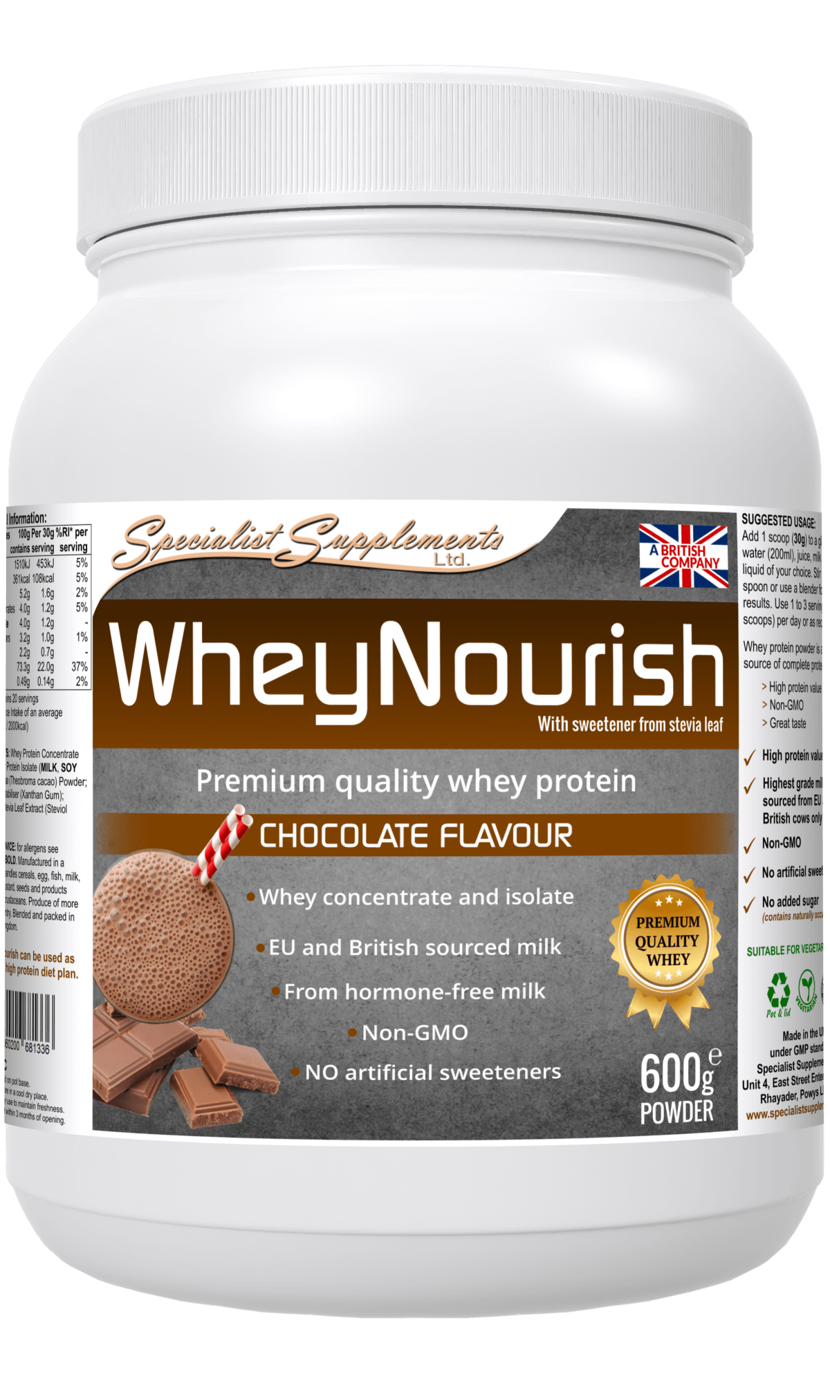WheyNourish chocolate